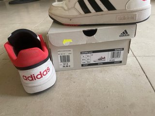 Zapatillas Adidas Talla 37.5 Blancas Rojas