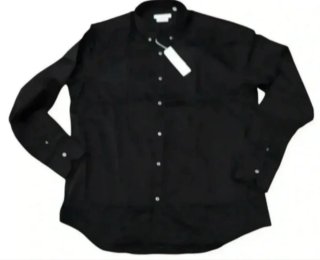 Camicia uomo cotone nera tg 45