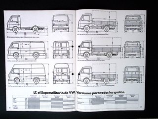 El VW LT (Typ 21) Catálogo, Volkswagen, 1976