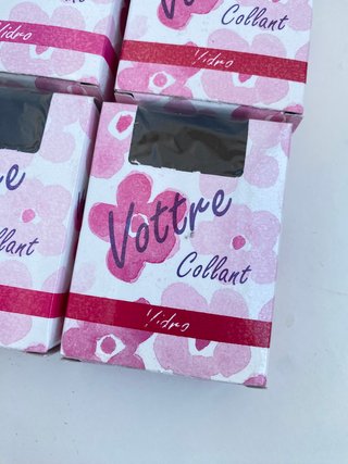 6 Pares Collants Vidro Preto Votre Tamanho Único