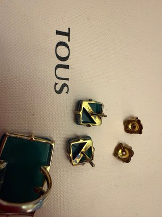 Conjunto Tous Oro y Verde