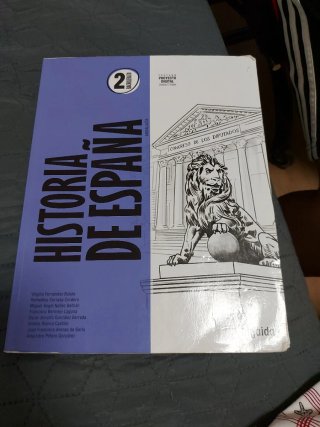 Libro historia de España 2° bachillerato