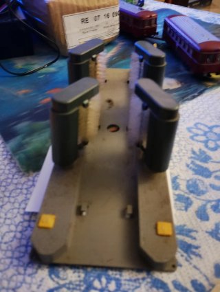 Maqueta de lavadero de trenes Ho