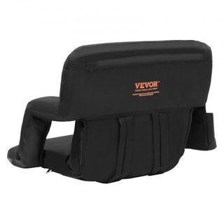 Asiento de Estadio con Soporte para la Espalda, Respaldo Ancho para Gradas, Silla de Estadio Plegable con Cojín Acolchado, Silla Reclinable Portátil con Portavasos de Bolsillo, Ideal para Eventos ...