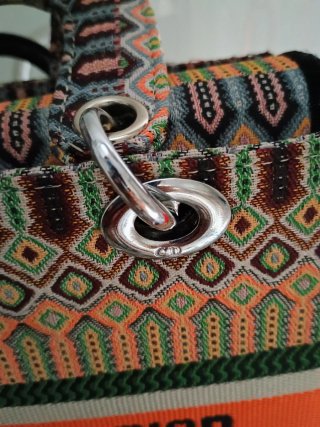 Borsa Christian Dior Multicolore in Tela
