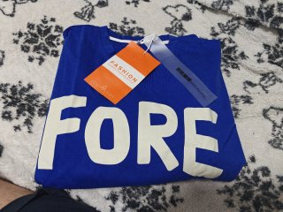 Camiseta Fashion Fore Azul Manga Larga