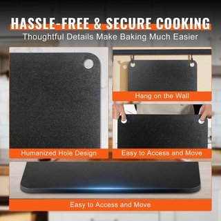 Pizza Steel, 16" x 14.5" x 1/4" Placa de Acero para Pizza para Horno, Piedra para Hornear Pizza de Acero al Carbono Pre-Sazonada con 20X Mayor Conductividad, Sartén de Pizza de Alta Resistencia pa...