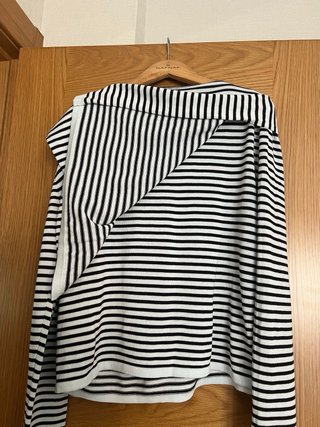 Jersey Massimo Dutti rayas lazo cuello