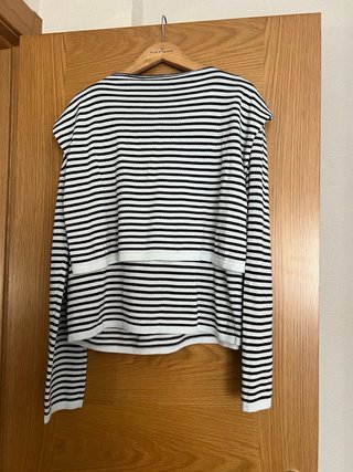 Jersey Massimo Dutti rayas lazo cuello