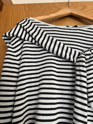 Jersey Massimo Dutti rayas lazo cuello