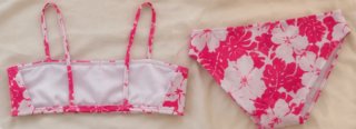 Bikini Roxy Totally Iconic Rosa y Blanco
