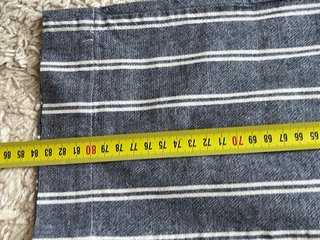 Pantalón verano rayas azul y blanco