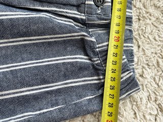 Pantalón verano rayas azul y blanco