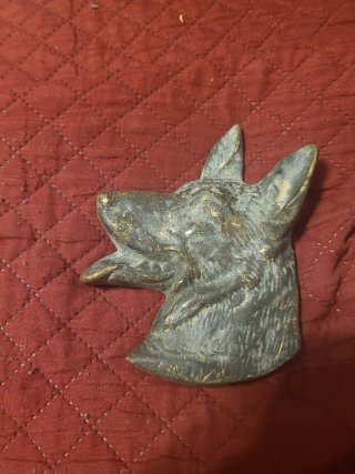 Decorazione testa di cane