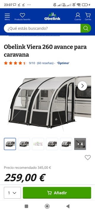 Avance Obelink Viera 260 para caravana