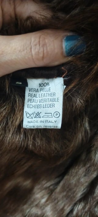 Cappotto Roberto Cavalli Sherling Marrone