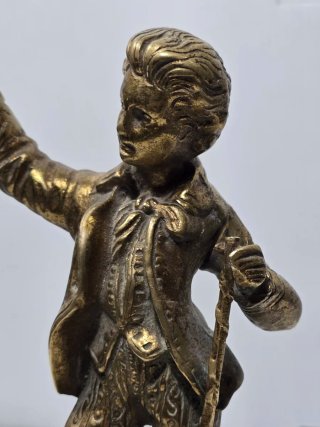 Statua Vintage Ottone Massiccio - Beethoven