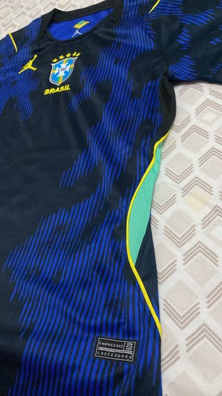 Camisa Brasil Nike Feminina Azul