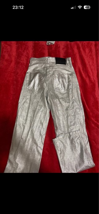 Pantalón fiesta plateado