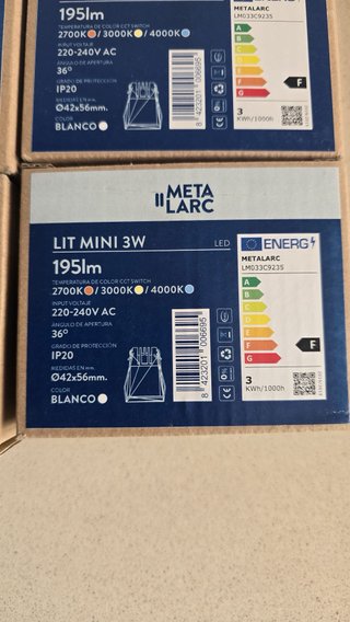 Foco LED Techo Cálida Retranqueada