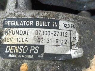 ALTERNATORE KIA CARENS (RS) D4EA 3730027012