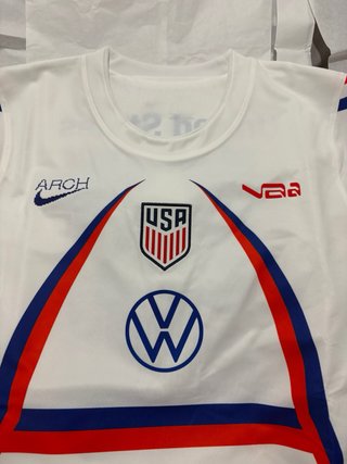 Camiseta Nike USA VAA pre-game blanca