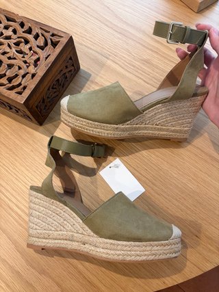 Alpargatas H&M esparto sandalias verde