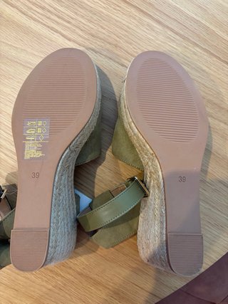 Alpargatas H&M esparto sandalias verde