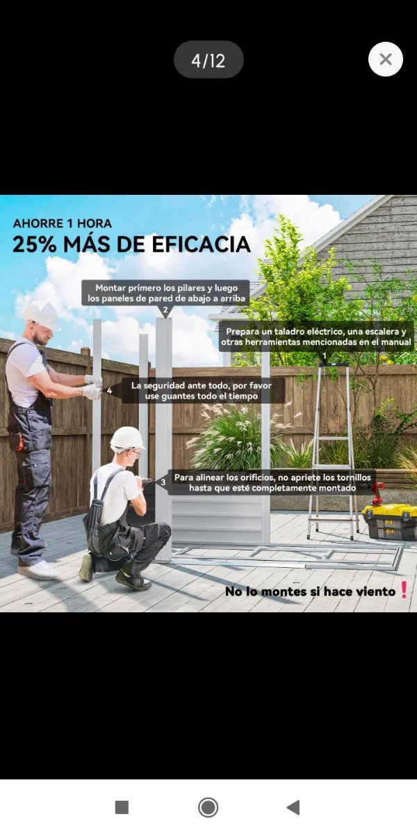 Caseta Metálica Cobertizo 2,36m² Verde