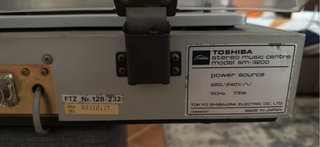 Toshiba SM-3200 Centro Musical Vintage
