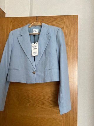 Giacca corta Zara blu