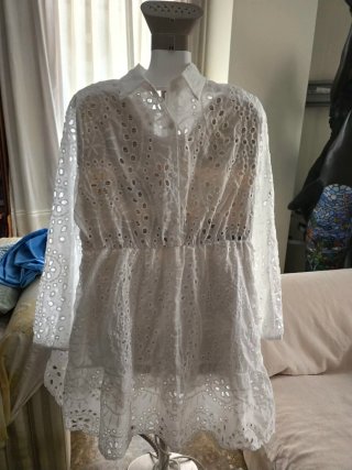 Vestido blanco ibicenco.