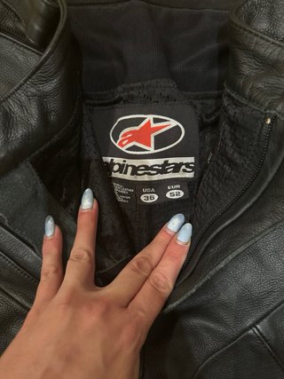 Pantalón Piel Alpinestars Mujer Negro