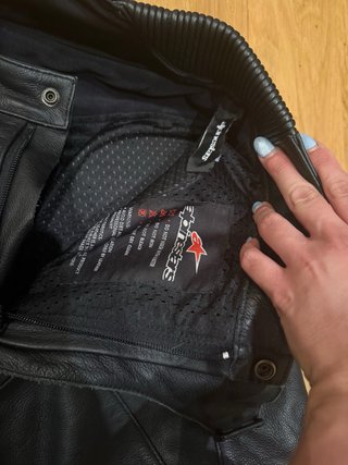 Pantalón Piel Alpinestars Mujer Negro