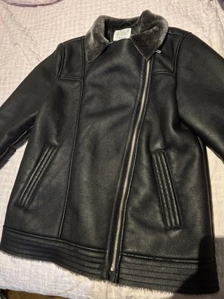 Chaqueta de Cuero Elegante y Calentita