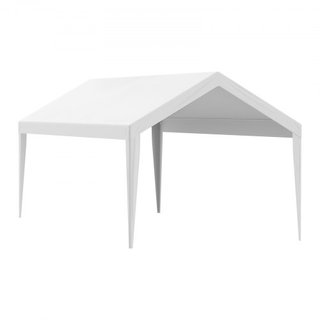 Cubierta de Carport de Reemplazo 6100 x 3040 mm, Carpa de Refugio para Garaje, Lona Pesada Impermeable y Protegida contra UV, Instalación Fácil con Bungee de Bola, Blanca (Solo Cubierta Superior, ...