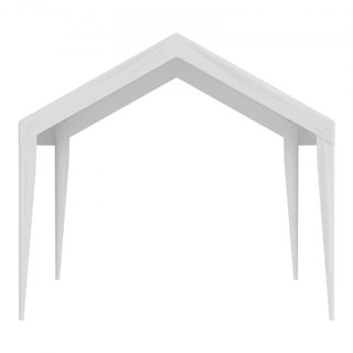 Cubierta de Carport de Reemplazo 6100 x 3040 mm, Carpa de Refugio para Garaje, Lona Pesada Impermeable y Protegida contra UV, Instalación Fácil con Bungee de Bola, Blanca (Solo Cubierta Superior, ...
