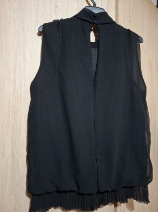 Blusa sin mangas Pilar Prieto negra