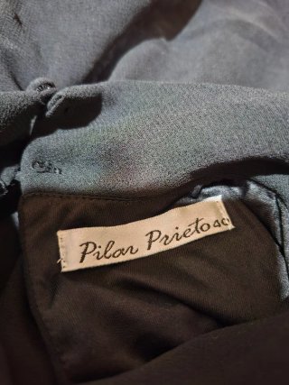 Blusa sin mangas Pilar Prieto negra