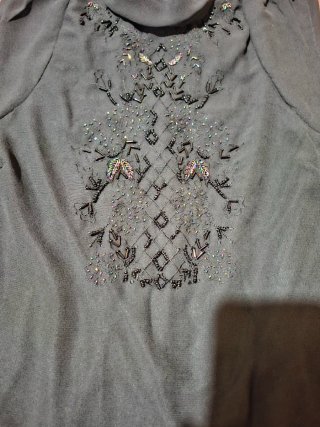Blusa sin mangas Pilar Prieto negra