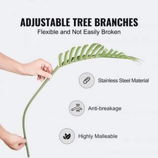 Árbol de Palma Artificial, Planta Falsa de 4 PIES de Altura, Material PE Seguro y Protección Antivuelco, Planta de Bajo Mantenimiento, Árbol Falso Verde Realista para Decoración de Oficina en Casa...