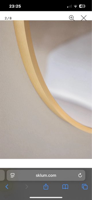 Espejo Ovalado Dorado 60x90cm