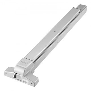 Cerraduras de Puerta con Barra de Empuje, Barras de Pánico de Acero Carbono para Puertas de Salida, con Palanca Exterior y 3 Llaves, Dispositivo de Salida de Emergencia para Puertas de Metal y Mad...