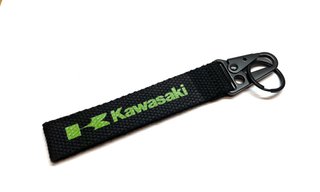 Portachiavi Kawasaki JDM con moschettone e cinturino per moto
