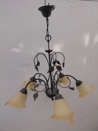 Lámpara de techo estilo rústico