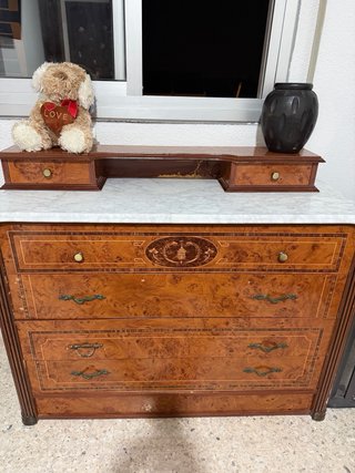 Mueble Vintage Madera y Mármol