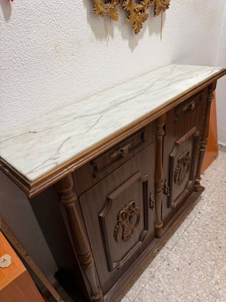 Mueble Vintage Madera y Mármol