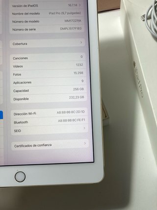 iPad Pro 9.7 256GB WiFi
