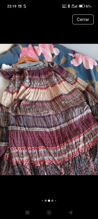Faldas largas estampadas y blanca