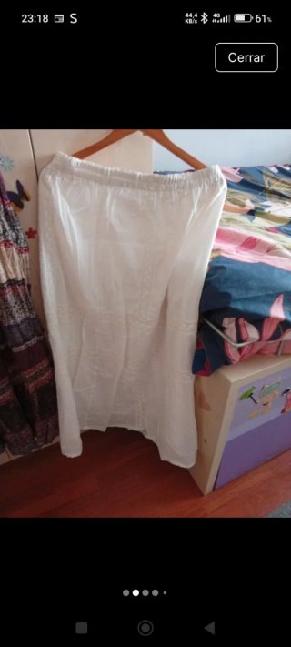 Faldas largas estampadas y blanca